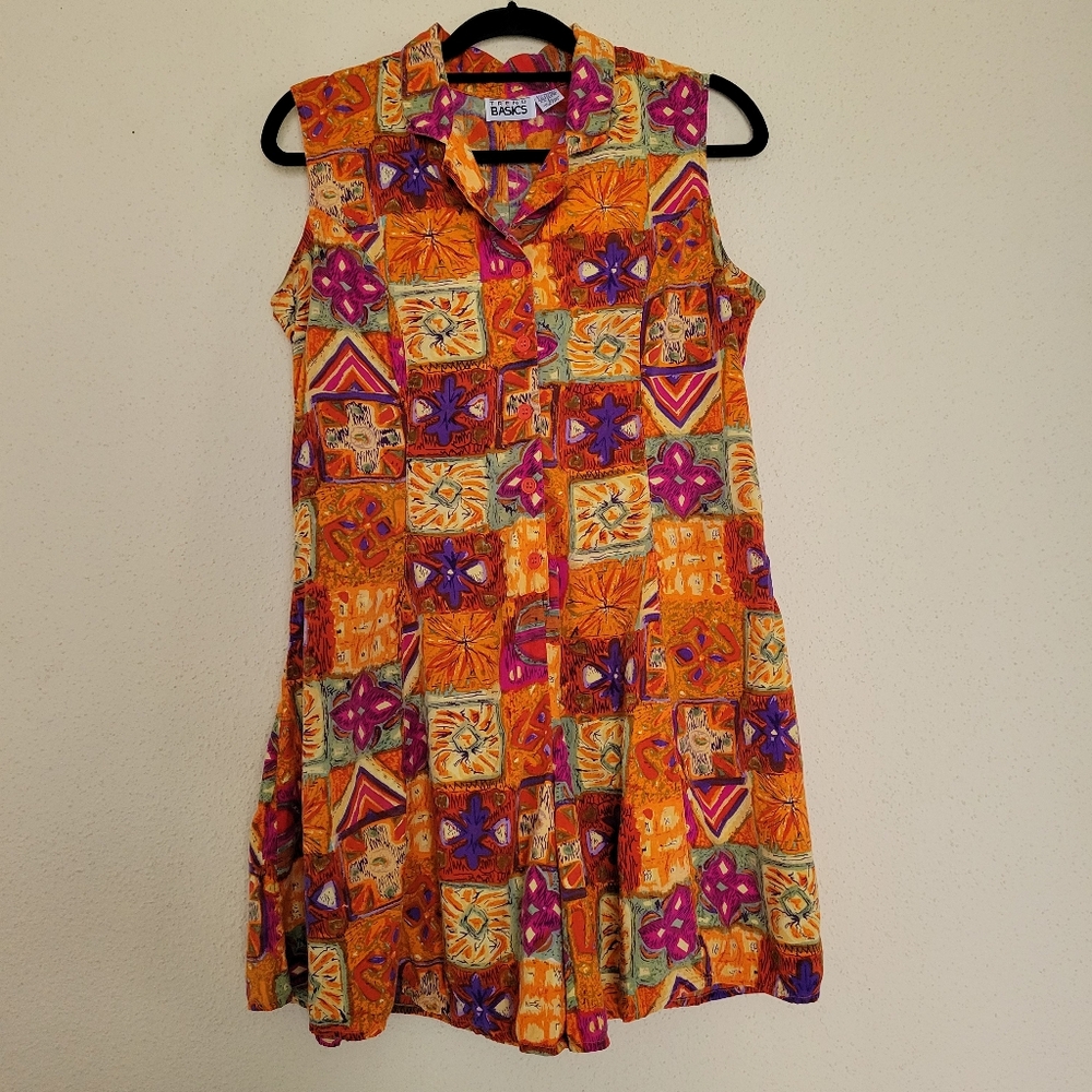 Trend Basics 90s retro romper orange size large